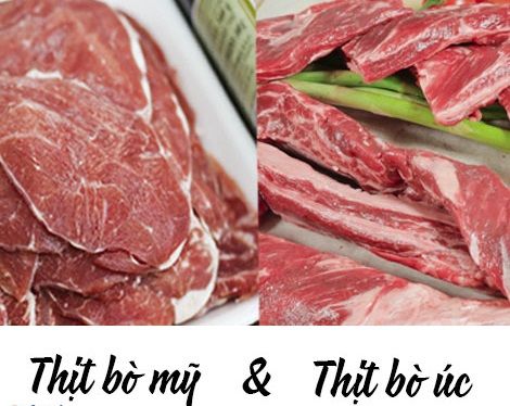 thịt bò mỹ và thịt bò úc
